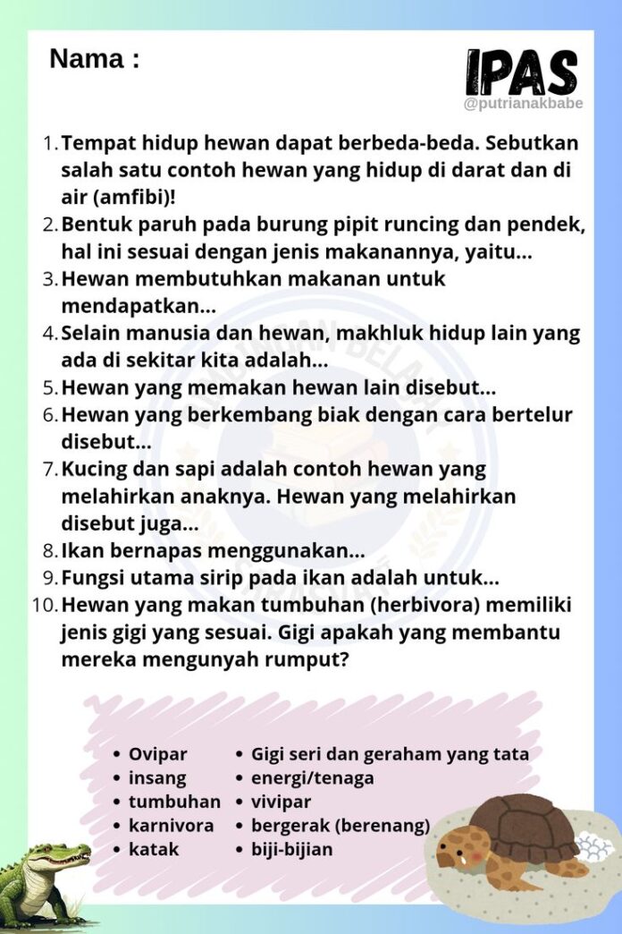 Soal IPAS Kelas 3 Semester 2 Kurikulum Merdeka: Contoh Soal, Kunci Jawaban, dan Tips Belajar